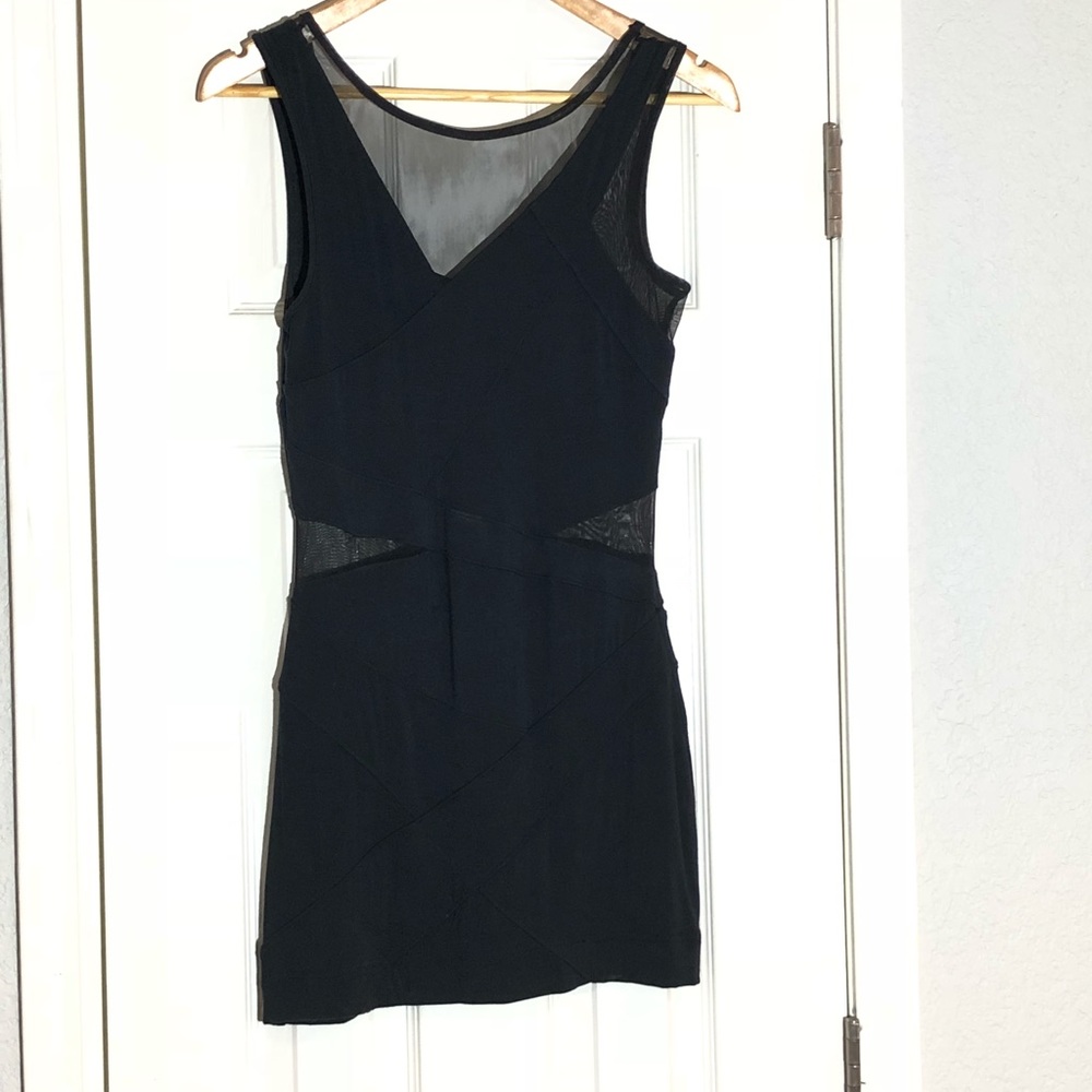 Black mini dress with cutouts 🖤